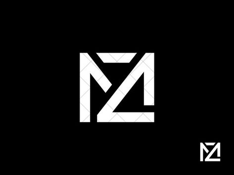 Zm Logo, Mz Logo, Unique Monogram, Letter M, Logo Mark, Initial Letter, Monogram Logo, Design Project, Logo Design