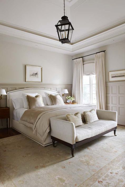 Bedroom Designs, Transitional Bedroom Design, Transitional Bedroom, Classy Bedroom, Leather Ideas, Classic Bedroom, Traditional Bedroom, Stylish Bedroom, Master Bedrooms Decor