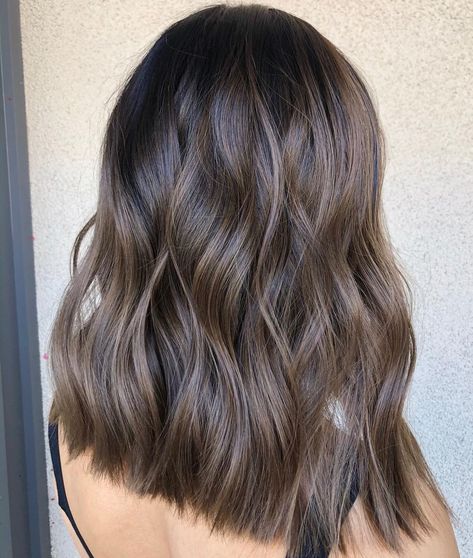 30 Trendy Mushroom Brown Hair Color Ideas for 2021 - Hair Adviser Cool Tone Brown Hair, Mushroom Brown Hair Color, Mousy Brown Hair, Mushroom Brown Hair, Cool Brown Hair, Mushroom Hair, Brown Hair Color Ideas, Mushroom Brown, Dark Brunette Hair