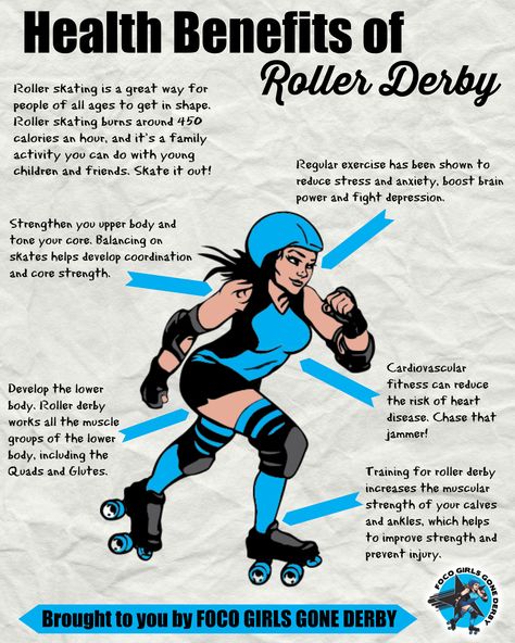 Roller skate for health! Roller Derby Fresh Meat, Roller Derby Drills, The New Recruit, Skate Rink, Derby Names, Roller Derby Art, Roller Derby Girls, Derby Skates, Quad Roller Skates