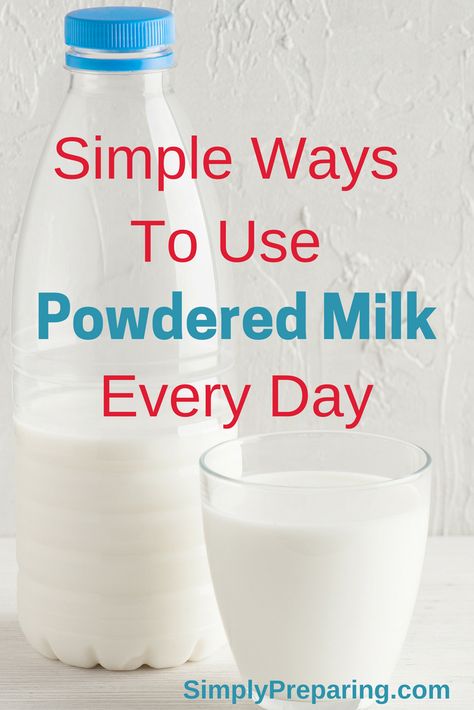 Everyday Uses For Powdered Milk that will save you time and money. Recipes to use this food storage staple to make sweetened condensed milk, evaporated milk, coffee creamer, whipped cream, puddings and more. Powdered Milk Uses, Milk Uses, Hazelnut Coffee Creamer, Homemade Dry Mixes, Chocolate Covered Coffee Beans, Homemade Coffee Creamer, Cooking Substitutions, Baking Substitutes, Milk Storage