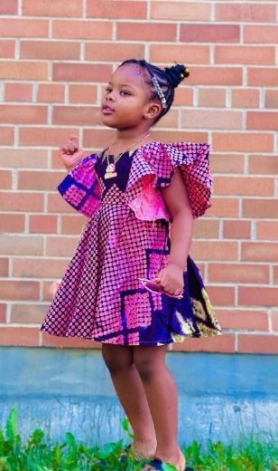 Poofy Ponytails Cute Natural Hairstyle For Black Toddler Children Dress Styles, Kids Style Outfits, Children Gown Styles, Hairstyles For Black Toddlers, Toddler Makeup, Casual Gowns, Black Kids Fashion, Cute Natural Hairstyles