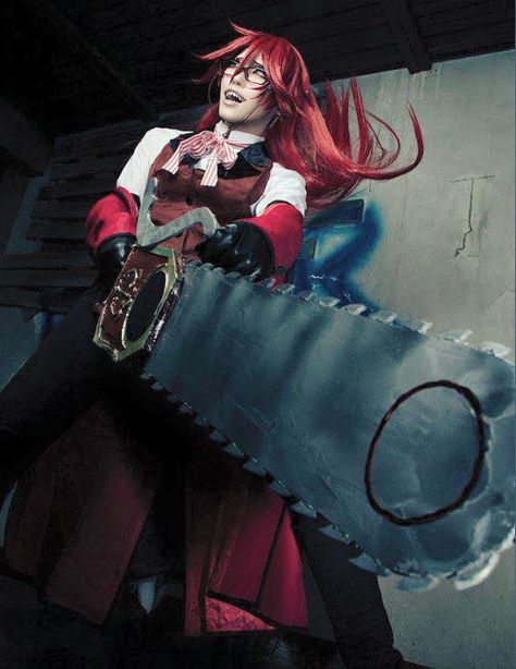 Grell Cosplay, Grell Sutcliff Cosplay, Black Butler Grell, Black Butler Cosplay, Bts Anime, Epic Cosplay, Black Butler Anime, Black Butler Kuroshitsuji, Butler Anime