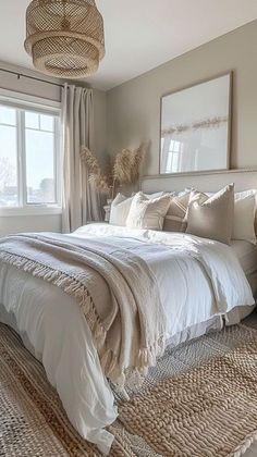 Room Inspo Brown, Brown And White Bedroom Ideas, Palm Bedroom, Brown And White Bedroom, White And Brown Bedroom, White Bedroom Ideas, Minimalist Bedroom Decor, Guest Bedroom Design, Neutral Bedroom Decor