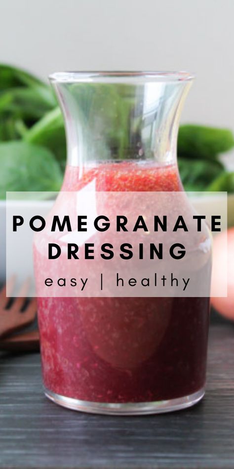 Pomegranate Vinaigrette Dressing, Pomegranate Salad Dressing, Pomegranate Dressing, Pomegranate Vinaigrette, Vinaigrette Dressing Recipe, Winter Salads, Salad Dressing Recipes Healthy, Pomegranate Recipes, Citrus Dressing