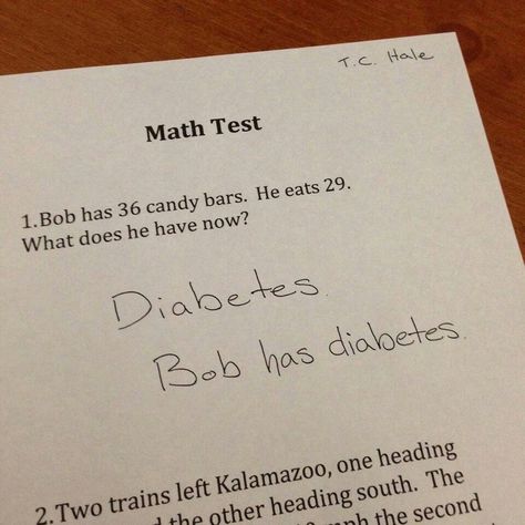 Funny Kid Answers, Funniest Kid Test Answers, Kids Test Answers, Funny School Answers, Funny Test Answers, Funny Test, Math Test, Math Humor, Freshly Picked