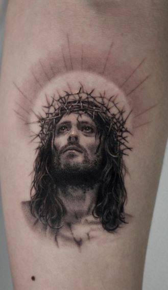 Biblical Chest Tattoos For Men, Holy Tattoos For Men, God Face Tattoo, Jesus Face Tattoo Design, Jesus 3d Tattoo, Jesus Piece Tattoo, Jesus Back Tattoo, Small Jesus Tattoo, Tattoo Ideas Jesus