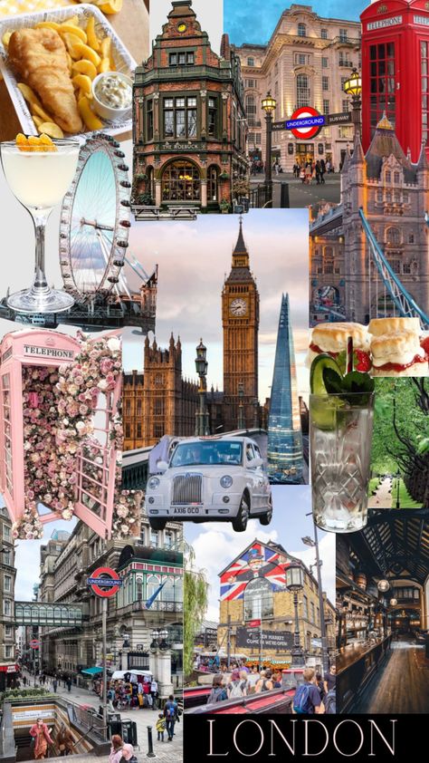 Uk Collage Aesthetic, London Aesthetic Collage, United Kingdom Wallpaper, London Collage Wallpaper, London Moodboard Aesthetic, English Culture Aesthetic, London Moodboard, London Collage, London Aesthetic Wallpaper