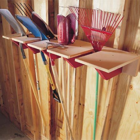 Shed Organization, Garage Storage Solutions, Garage Organize, Garage Shed, Home Storage Solutions, Garden Tool Storage, Diy Garage Storage, Garage Tools, Diy Garage