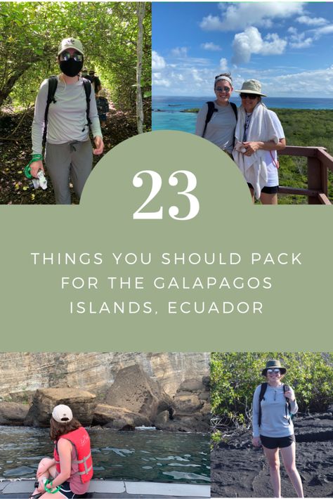 Things you should pack for the galapagos islands, Ecuador travel packing essentials, travel tips for the Galapagos Galapagos Islands Aesthetic, Islands Aesthetic, Galapagos Islands Travel, Travel Packing Essentials, Travel Packing List, Latin America Travel, Ecuador Travel, Packing Essentials, Island Outfit