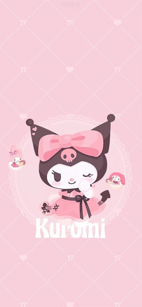 Kuromi Pink Background, My Melody Black Background, My Melody And Kuromi Wallpaper Iphone, Pink Kuromi Wallpaper, Kuromi Wallpaper Pink, Kuromi Fanart, Kuromi Pink, Kuromi Wallpaper, Sanrio Wallpapers