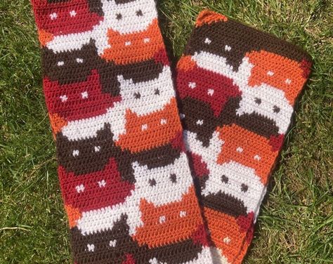 CrochetByUla - Etsy Crochet Cat Scarf Pattern Free, Crochet Cat Scarf, Cat Scarf Pattern, Scarf Ideas, Cat Scarf, Pixel Crochet, Scarf Yarn, Crochet Shop, Crochet Tops Free Patterns