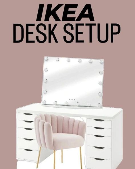 Link in my bio Desk|vanity|ikea|mirror|Hollywood mirror|girls Follow me in the @LTK shopping app to shop this post and get my exclusive app-only-content! #liketkit #LTKhome #LTKstyletip @shop.ltk Clean Girl Vanity, Vanity Ikea, Girl Vanity, Mirror For Vanity, Cheap Vanity, Mirror Ikea, Ikea Vanity, Mirror Hollywood, Desk Vanity