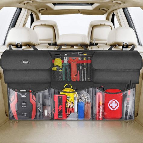 Ford Focus Mk3, Cool Car Accessories, Car Trunk Organization, Car Essentials, Car Organizer, Trunk Organization, Car Hacks, Car Trunk, Car Gadgets