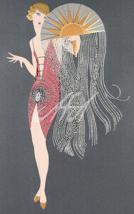 Erte graphic Artwork — American Fine Art Inc. Erte Illustration, Art Deco Graphic Design, Babylon Berlin, Erte Art Deco, Erte Art, American Fine Art, Motif Art Deco, Art Deco Illustration, Value In Art