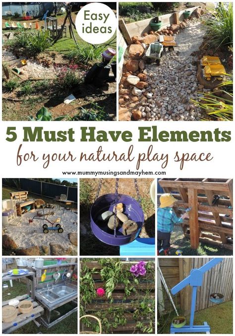 Natural Outdoor Play, Cement Backyard, Landscaping Natural, Natural Play Spaces, Gravel Pit, Outdoor Play Space, Space For Kids, Outdoor Learning Spaces, Backyard Kids Play Area