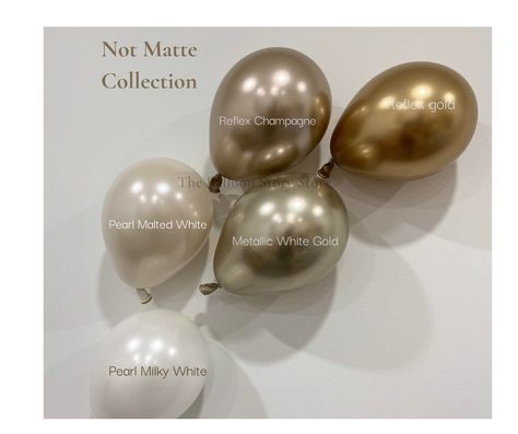 Metallic Gold Balloons, Champagne Gold Balloons, Champagne Party Decorations, Champagne Decorations, Ballon Business, White Gold Balloons, Double Stuffed Balloons, Money Balloon, Stuffed Balloons