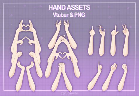 Vtuber Toggle Ideas, V Tuber Model Base Sheet, Vtuber Toggles, Vtuber Hand Asset, Png Tuber Base, Pngtuber Poses, Vtuber Hands, V Tuber Model, Pngtuber Base