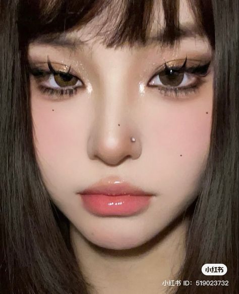 Xiaohongshu makeup style aesthetic douyin Xiaohongshu Makeup, Wolf Makeup, Makeup Douyin, Fox Makeup, Makeup Asian, Douyin Makeup, Soft Glam Makeup, Bold Makeup, Cat Makeup