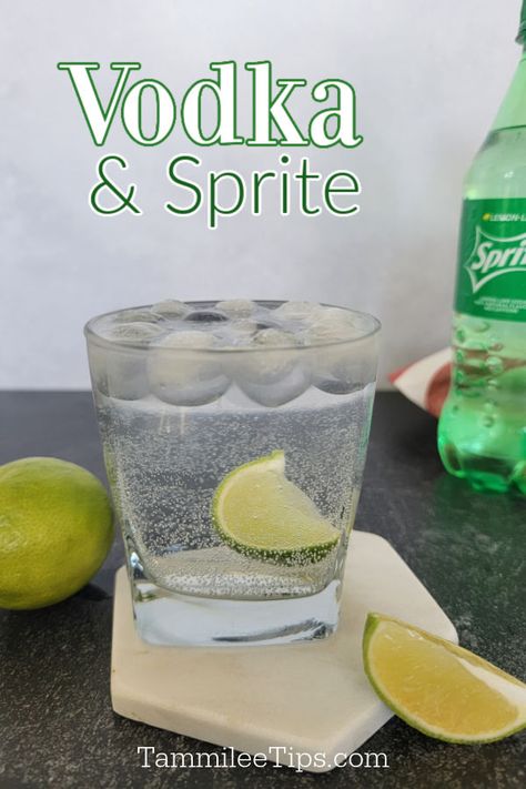 Sprite And Vodka Drinks, Vodka Sprite Cocktails, Vodka And Sprite Drinks, Vodka Sprite Drinks, Sprite Vodka Drinks, Alcoholic Drinks With Sprite, Sprite Cocktails, Sprite Cocktail, Drinks With Sprite