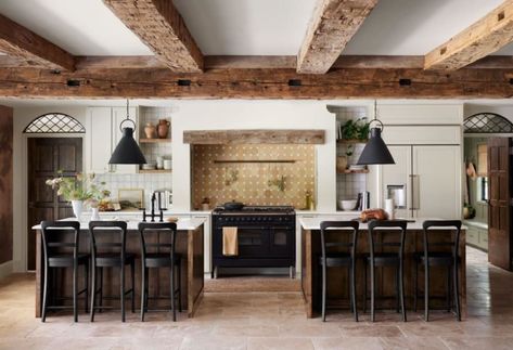 Fixer Upper: Welcome Home—Episode 6 Blog - Magnolia Renovation Apartment, Double Islands, Hand Hewn Beams, Chip And Jo, Living Room Mantel, Built In Cabinet, 70s Home, Home Stuck, Living Room Update