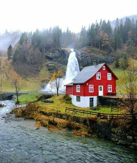 . Norwegian Cottage, Travel Norway, Beautiful Norway, Norway Travel, Red House, Beautiful Places In The World, Alam Yang Indah, Beautiful Places To Travel, Travel Diary