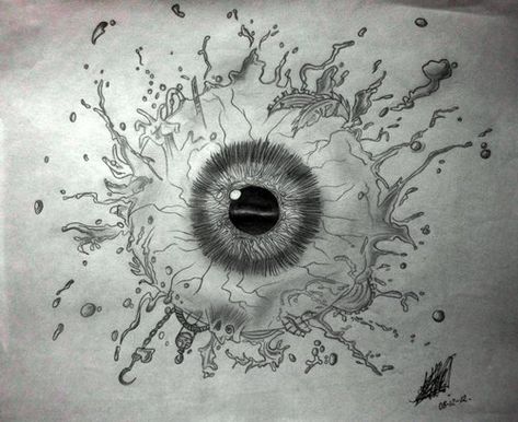 Eyeball Drawing, Eyeball Tattoo, Realistic Eye Drawing, Abstract Pencil Drawings, Eyeball Art, Money Tattoo, Creepy Drawings, Eye Ball, Fantasy Tattoos