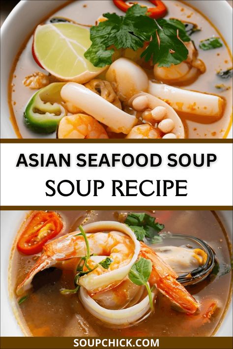 The Secret Asian Seafood Soup Recipe That’s Changing The Game - Soup Chick Asian Seafood Soup Recipes, Vietnamese Seafood Soup, Chinese Broth Soup Recipes, Asian Seafood Soup, Vietmanese Recipes, Asian Soups Recipe, Pho Seafood, Seafood Pho Recipe, Korean Seafood Soup