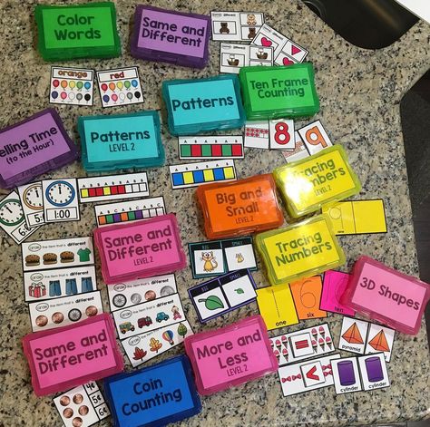 Task Boxes Preschool, Sped Classroom, Special Education Activities, Teaching Special Education, Busy Boxes, Classroom Organisation, Pre K Activities, Editable Labels, Task Boxes