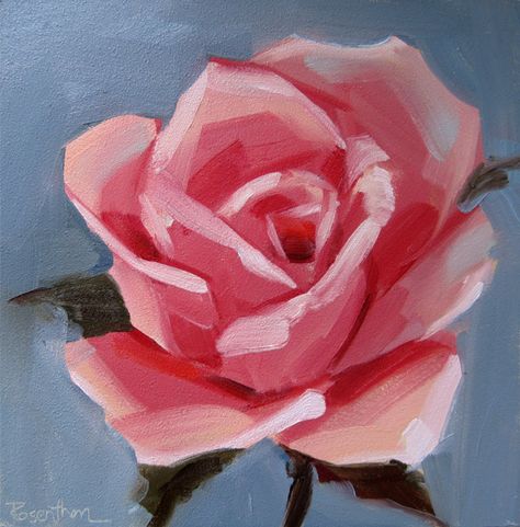 Simple Rose Painting | Art & Artists | Pinterest | Acrylics ... Simple Rose Painting, Hur Man Målar, Acrylic Painting Flowers, Simple Canvas Paintings, Simple Rose, Plant Drawing, Lukisan Cat Air, Arte Sketchbook, Flower Canvas