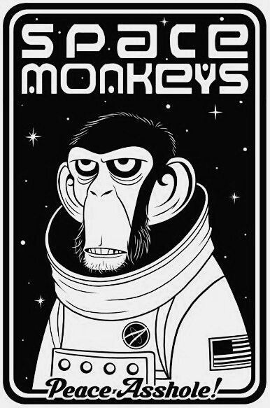 Detective Chimp, Monkey In Space, Sailor Illustration, Monkey Logo Design, Space Monkey, Monkey Logo, Funny Vinyl Decals, Space Illustration, Art Drawings Sketches Pencil