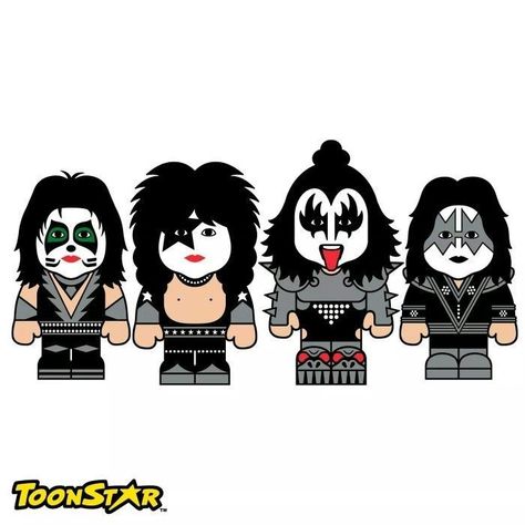 Festa Rock Roll, Banda Kiss, Kiss Party, Kiss Artwork, Beauty And The Beast Tattoo, Amazing Pumpkin Carving, Pop Characters, Kiss Army, Kiss Art