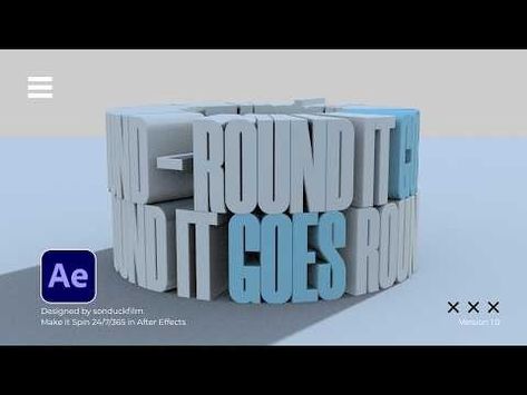 Make Hyper Visual 3D Typography in After Effects - YouTube After Effects 3d, Typography Animation, Product Animation, After Effect, 3d Typography, After Effect Tutorial, Blender 3d, After Effects, Motion Graphics