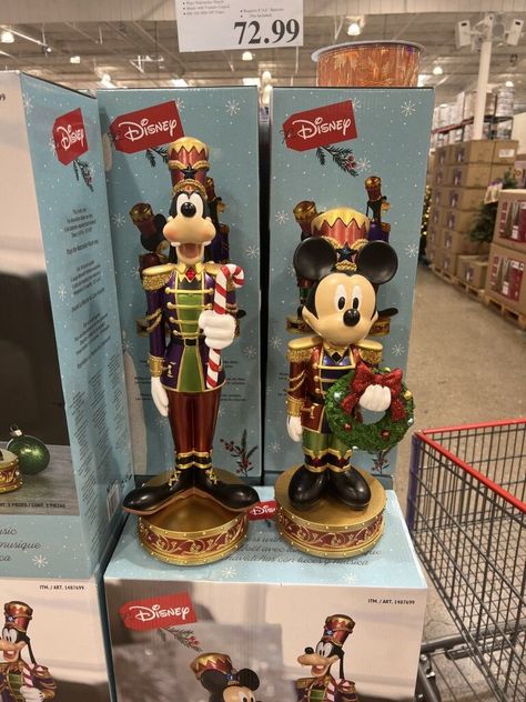 Mickey Mouse Nutcracker, Disney Sculpture, Disney Christmas Decor, Disney Nutcracker, Kids Toys For Christmas, Nutcracker Figures, Disney Christmas Decorations, Disney Christmas Tree, Christmas Nutcrackers