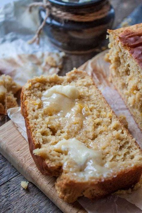 Peach Beer, Pumpkin Beer Bread, Baking With Beer, Honey Beer Bread, Homemade Honey Butter, Breakfast Loaf, Compound Butters, Peach Bread, Honey Butter Recipe