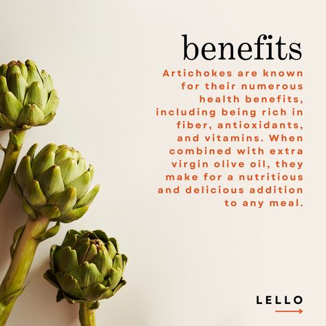 Do you know the health benefits of artichokes? 🌱 Rich in fiber, antioxidants, and essential vitamins, artichokes not only support digestion but also promote heart health. Paired with extra virgin olive oil, they make for a delicious and nutritious addition to any meal. Ready to add this superfood to your pantry? Shop our premium Italian artichoke hearts today at Lello.store! Benefits Of Artichokes, Italian Artichoke, Artichoke Benefits, Artichoke Hearts, Fiber Rich, Essential Vitamins, Virgin Olive Oil, Heart Health, Extra Virgin