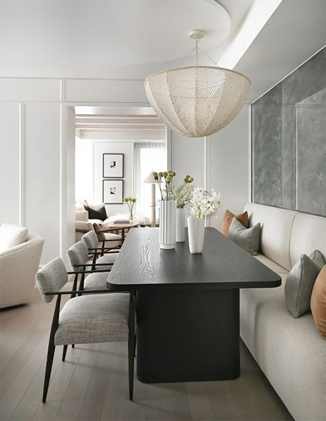 Modern Banquette Seating, Corner Dining Room, Banquette Ideas, Dining Room Banquette, Banquette Dining, Dining Area Design, Banquette Seating In Kitchen, Kitchen Sofa, Dining Banquette