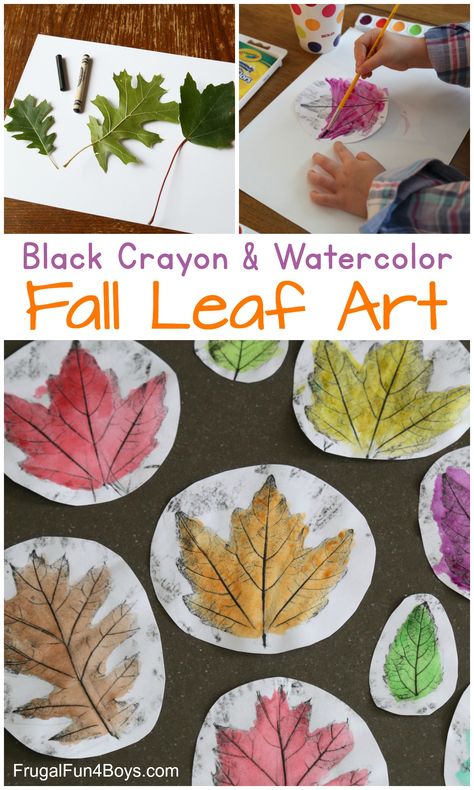 Gorgeous Black Crayon and Watercolor Fall Leaf Art Fall Leaf Art, Black Crayon, Leaf Projects, Art Project For Kids, Autumn Leaves Art, Fall Art Projects, Project For Kids, Leaf Crafts, Fall Art