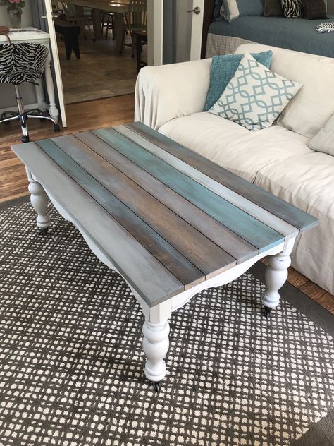 Painted Coffee Table, Painted Coffee Tables, Furniture Rehab, Diy Furniture Renovation, Tiny Spaces, Painting Furniture Diy, Furniture Renovation, Pallet Ideas, Repurposed Furniture Diy