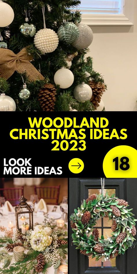 In the realm of decor, woodland christmas tree decor ideas for 2023 stand out, emphasizing ornaments that narrate enchanting tales of dense forests, wildlife, and the rhythm of nature. Infuse every tree, every branch with woodland vibes, ensuring each space of your home beautifully echoes this serene theme. Natural Woodland Christmas Decorations, Christmas Tree Styles 2023, Woodlands Christmas Tree, Woodland Themed Christmas Tree, Woodland Christmas Tablescapes, Woodland Animal Christmas Tree, Christmas Woodland Theme, Winter Woodland Christmas Decor, Woodland Christmas Decor Ideas