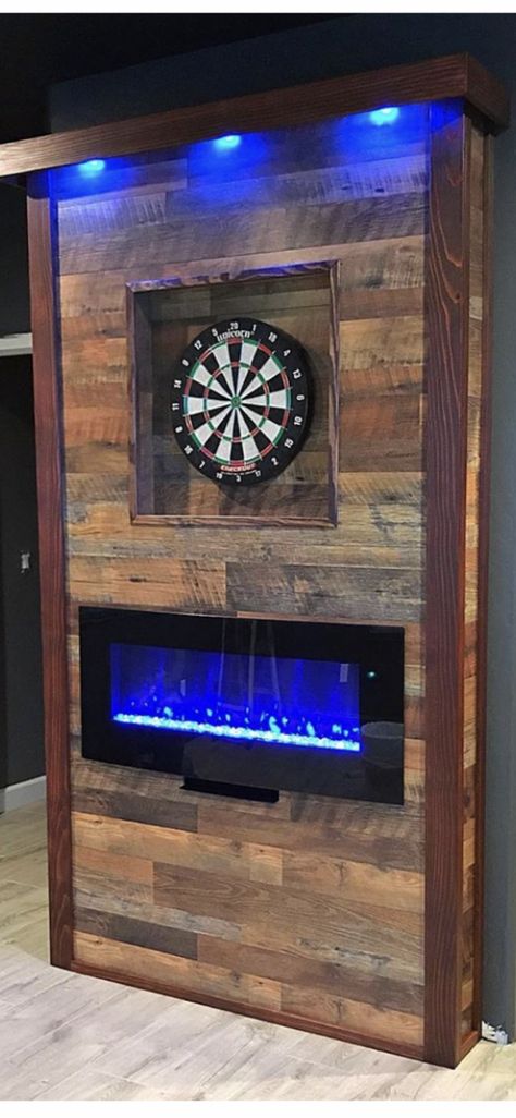 #dartboard #woodwork Hidden Dart Board Ideas, Man Cave Dart Board, Diy Window Box Planter, Cork Dartboard, Dart Board Wall, Window Boxes Diy, Man Garage, Window Planter Boxes, Mountain Lodge