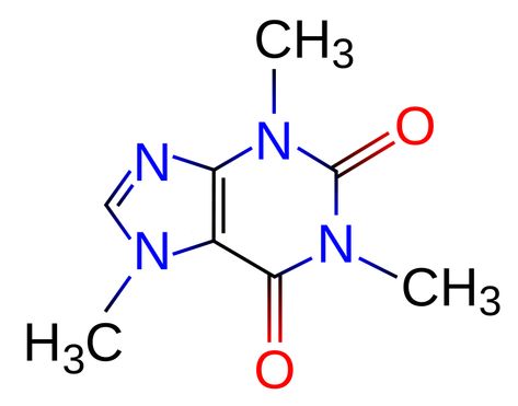 This structural formula for molecule caffeine shows a graphical representation of how the atoms are arranged. Caffeine Chemistry, Caffeine Withdrawal Symptoms, Miele Coffee Machine, Chemistry Tattoo, Caffeine Withdrawal, Chemistry Projects, Molecule Tattoo, Caffeine In Tea, Caffeine Molecule