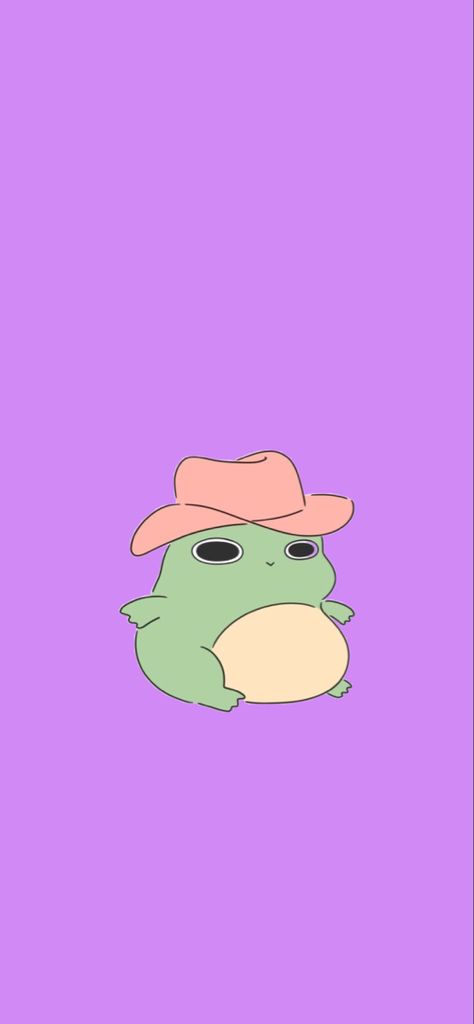 Follow me Cowboy Frog Wallpaper, Frog With Cowboy Hat, Cowboy Hat, Pretty Wallpapers, Cute Wallpapers, Cowboy Hats, Iphone Wallpaper, Follow Me, Cowboy