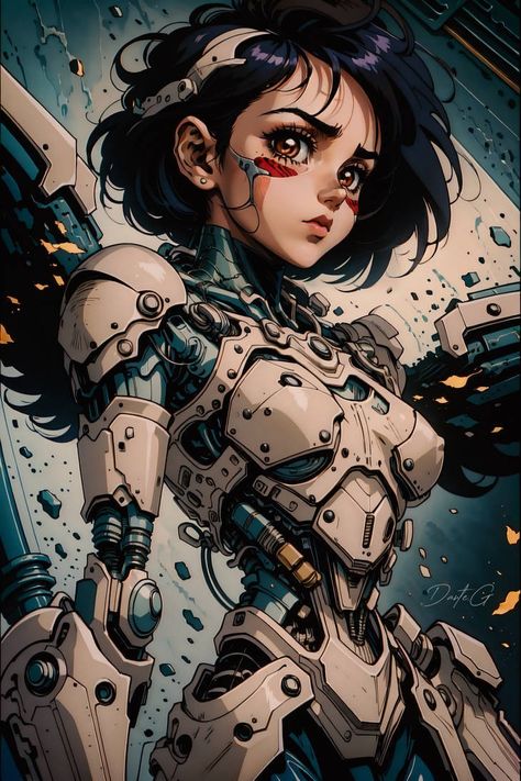 Tatto Print, Cat Armor, Armour Tattoo, Alita Battle Angel Manga, Alita Battle Angel, Battle Angel Alita, Battle Angel, Angel Wallpaper, Cyberpunk Character