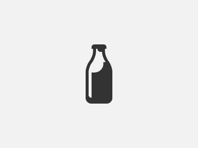 Milk Bottle Milk Bottle Tattoo, Milk Logo Design Ideas, Milk Bottle Illustration, Logo Minuman Design, Milk Logo Design, Bottle Logo Design, Milk Illustration, Milk Icon, Milk Logo