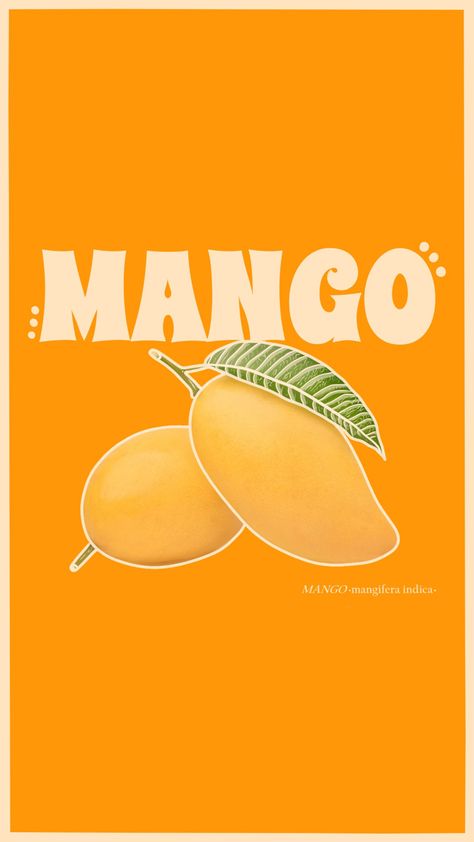 Mango Typography, Mango Artwork, Mango Illustrations, Mango Wallpaper, Butter Logo, Tree Therapy, Mango Logo, Groovy Design, Hippie Aesthetic