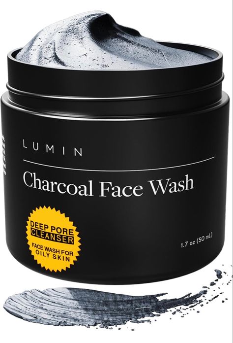 Lumin Men’s No-Nonsense Charcoal Cleanser/FaceWash (1.7oz.): Unclog Pores of Oil, Dirt and Pollution - Experience a Smooth and Fresh Face-Korean Made Grooming for the Modern Man - Reach Your Best Look #mens #menswear #menskincare #facewash #charcoalmask Men Face Wash, Hydrating Face Cleanser, Facial For Oily Skin, Charcoal Cleanser, Face Wash For Men, Charcoal Face Wash, Mens Face Wash, Haut Routine, Men Face