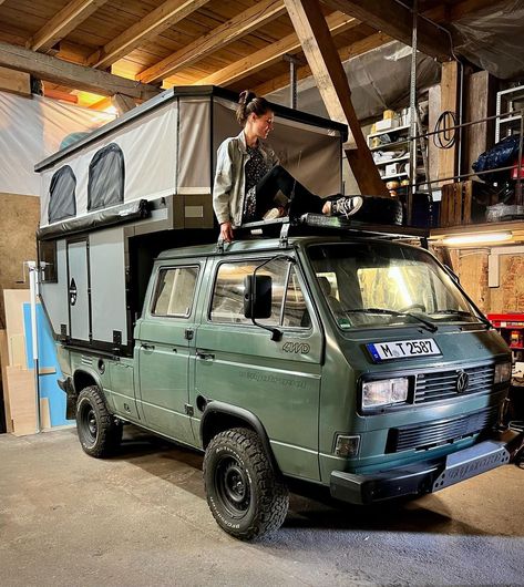 Cabin On Wheels, Vw Doka, Vw T3 Doka, Vw Bus T3, Mini Trucks 4x4, Vw Syncro, Vw T3 Syncro, T3 Bus, T3 Vw