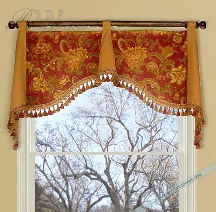 23 Ideas for Red and Yellow Custom Valances from Luxurious Homes Simple Valance, Window Valences, Decorating Windows, Luxury Drapery, Art Jobs, Valance Ideas, Drapery Treatments, Window Treatments Ideas, Balloon Valance