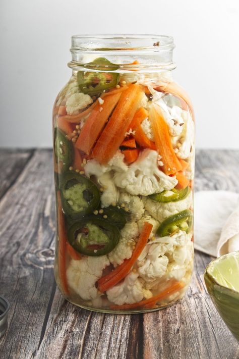 How To Make Pickled Cauliflower, Spicy Pickled Cauliflower And Carrots, Jalapeno Carrots Pickled, Pickling Cauliflower And Carrots, Canned Pickled Cauliflower, Hot Pickled Cauliflower, Pickled Shredded Carrots, Korean Pickled Carrots, Asian Pickled Carrots